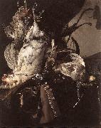 Willem van Still-Life of Dead Birds and Hunting Weapons USA oil painting reproduction